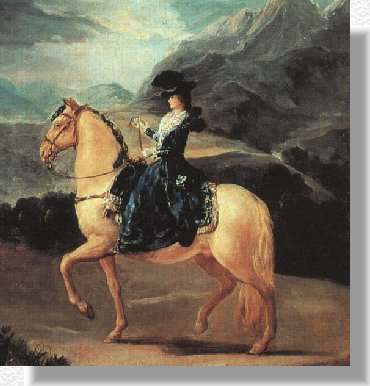 Mar�a Teresa de Vallabriga a caballo, Goya 1783, Uffizi