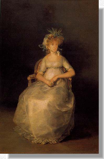 La Condesa de Chinch�n, Goya 1800