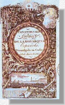 Portada de la Constituci�n de C�diz de 1812