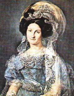 Mar�a Cristina de Borb�n, por Vicente L�pez, Museo del Prado.